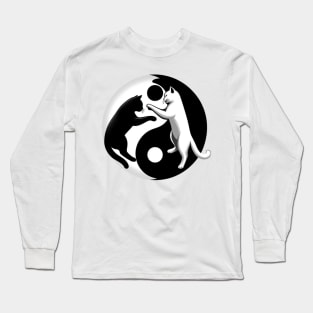 Ying Yang Cats Long Sleeve T-Shirt